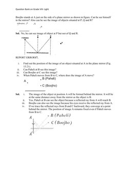 Class 8 Light Chapter Question Bank | PDF | Reflection (Physics) | Mirror