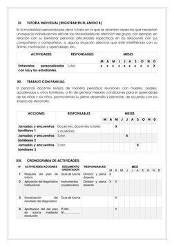 XI. 
TUTORÍA INDIVIDUAL (REGISTRAR EN EL ANEXO B) 
Es la modalidad personalizada de la tutoría en la que se abordan as