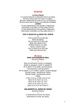 RE 
 
 MAYOR
 
 
La Única Razón
// La única razón de mi adoración eres tu mí Jesús,
Mi único motivo para vivir eres tu mi Señ
