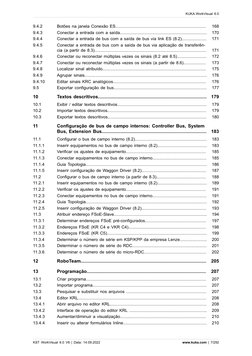 9.4.2
Botões na janela Conexão ES.............................................................................
168
9.4.3
Cone