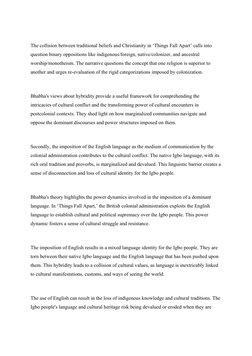 Cultural Conflict in Things Fall Apart | PDF