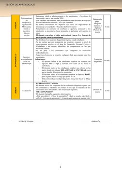 Sesión de Aprendizaje DPCC 2024 | PDF | Evaluación | Enseñando