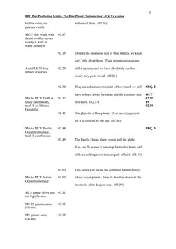 Blue Planet: Introduction Script | PDF | Whales | Sea