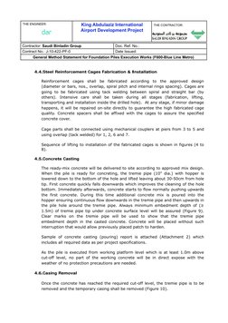 Foundation Piles Execution Method Statement | PDF | Deep Foundation ...