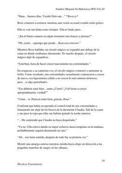 Yandere Megami No Hakoniwa (WN) Vol. 02 
10 
HiroLsn Translations 
“Haaa…buenos días, Yuzuki Onii-san…” *Bostezo* 
Rose comen