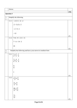 Grade 8 Term 1 Maths Assignment Memo | PDF | Mathematics | Arithmetic