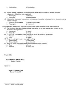 Grade 12 Practical Research 2 Pre-Test | PDF | Experiment | Statistics