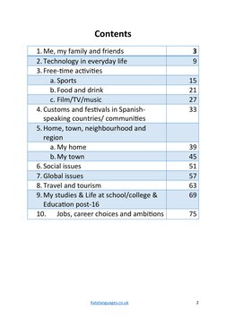 Contents
1.Me, my family and friends
3
2.Technology in everyday life
9
3.Free-time activities
a. Sports
15
b.Food and drink
2