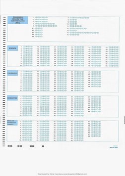Printable Nat Answer Sheet.pdf NAT Grade 12 Answer Sheet PDF | PDF | Technology & Engineering