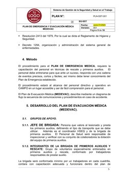 Plan de Emergencia Médica MEDEVAC | PDF | Hospital | Primeros auxilios