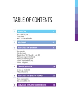 3
VSL CT STRESS BAR – GRADE 1030	
8
Steel properties
Cold rolled threads
Characteristics of VSL CT Stress Bar – grade 1030
Ar