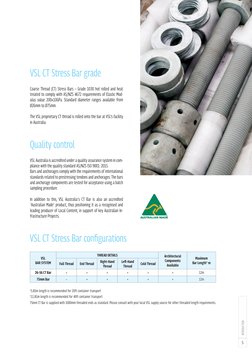 5
INTRODUCTION
VSL CT Stress Bar configurations
VSL
BAR SYSTEM
THREAD DETAILS
Architectural
Components
Available
Maximum
Bar