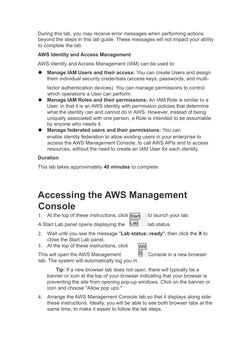 AWS IAM Lab 1: User Management Guide | PDF | User (Computing) | Password