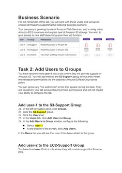 AWS IAM Lab 1: User Management Guide | PDF | User (Computing) | Password