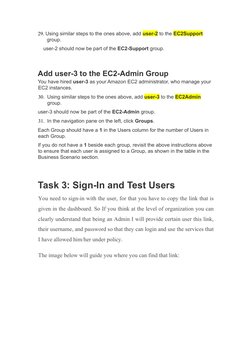 AWS IAM Lab 1: User Management Guide | PDF | User (Computing) | Password