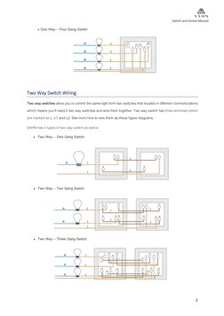Wiring Guide for Switches and Sockets | PDF | Switch | Electrical ...