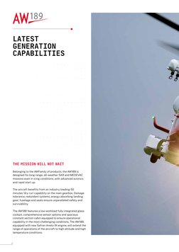 AW189 Helicopter Specifications and Features | PDF | Avionics | Vehicles