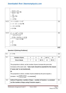 Grade 9 Maths Term 1 Assignment | PDF | Mathematics | Arithmetic