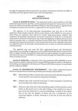 DAR Administrative Order No 04 Series of 2021 | PDF