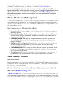 Crafting a Winning Relocation Cover Letter: A Guide by BestResumeHelp.com (https://Relocation-Cover-Letter-Examples.BestResum