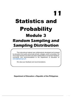 Module 5 Lesson 4 Mean and Variance of The Sampling Distribution of ...