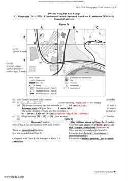 2021-22 / F.1 Geography / Exam Practice 2 / p.3
Go on to the next page
TWGHs Wong Fut Nam College
F.1 Geography (2021-2022)