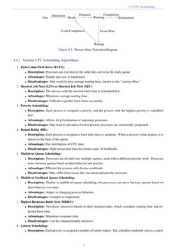 1.5 CPU Scheduling
New
Ready
Running
Waiting
Termination
Admission
Dispatch
Event Wait
Event Completion
Completion
Figure 1.1