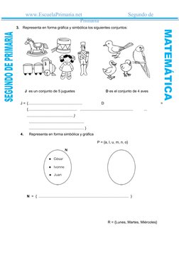 Ejercicios de Conjuntos para Segundo Grado | PDF | Comunicación escrita ...