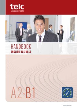 A2·B1
HANDBOOK
ENGLISH BUSINESS
www.telc.net
