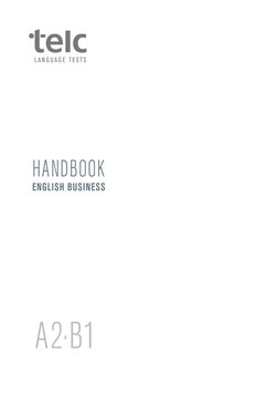 A2·B1
HANDBOOK
ENGLISH BUSINESS
