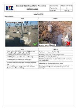 Backfill Forms Backfilling Procedure and Guidelines | PDF | Personal Protective ...