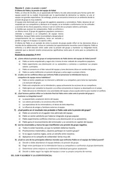 Recurso 2: ¿Ceder a la presión o resistir?
El Dilema de Pablo y la presión del equipo de fútbol
Pablo, un chico de 16 años, e