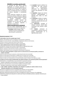 RECURSO
 
    3:         Los
 
    valores,
 
    guía
 
    de
     acción
 
  
El  concepto  de  valor  abarca  diversos
si