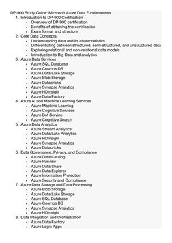 DP-900 Azure Data Fundamentals Guide | PDF