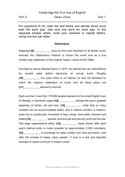 B2 First Use of English Practice Tests | PDF | Virtual Reality ...