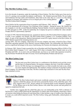 The Nile Ritz Carlton, Cairo                                    
 
In its first decade of operation, under the leadership of