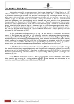 The Nile Ritz Carlton, Cairo                                    
Marriott International is our parent company. Marriott was f