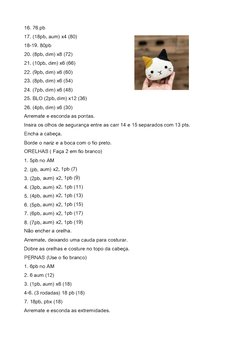 16. 76 pb
17. (18pb, aum) x4 (80)
18-19. 80pb
20. (8pb, dim) x8 (72)
21. (1 0pb, dim) x6 (66)
22. (9pb, dim) x6 (60)
23. (8pb