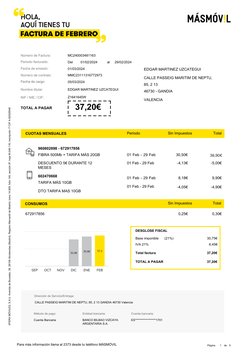 XFERA MÓVILES, S.A.U. Avenida de Bruselas, 38, 28108 Alcobendas (Madrid), Registro Mercantil de Madrid, tomo 14.805, folio 14