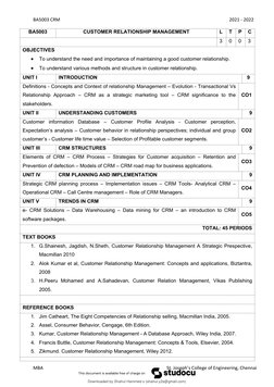 CRM Lecture Notes for MBA Students | PDF | Customer Relationship ...