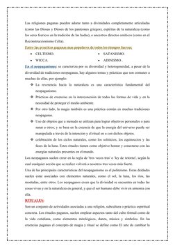 Las religiones paganas pueden adorar tanto a divinidades completamente articuladas
(como las Diosas y Dioses de los panteones