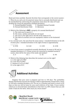 Math Grade 11 Statistics and Probability Quarter 3 Module 4 | PDF ...