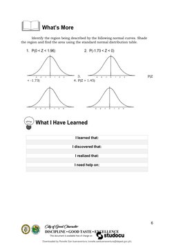 Math Grade 11 Statistics and Probability Quarter 3 Module 4 | PDF ...