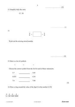 Grade 8 Cambridge Maths Checkpoint Paper | PDF | Arithmetic | Mathematics