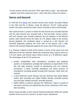 45 rpm records, like this one from 1955, often held a single - one especially 
popular tune from a particular artist - with a