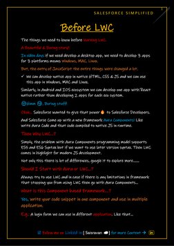 S A L E S F O R C E   S I M P L I F I E D                       
☑️ Follow me on Linked in [ Saisravan ☁️] for more Content →