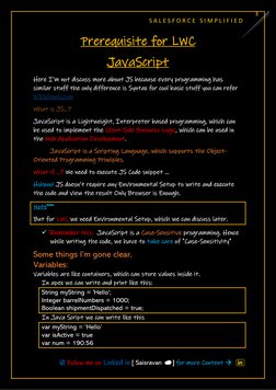 S A L E S F O R C E   S I M P L I F I E D                       
 
 
☑️ Follow me on Linked in [ Saisravan ☁️] for more Conte