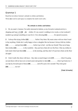 Cambridge Global English 7 Unit 3 Test | PDF | Pollution | Recycling