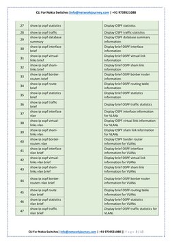 Nokia Switches CLI Command Guide | PDF | Ip Address | Router (Computing)