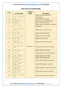 Nokia Switches CLI Command Guide | PDF | Ip Address | Router (Computing)